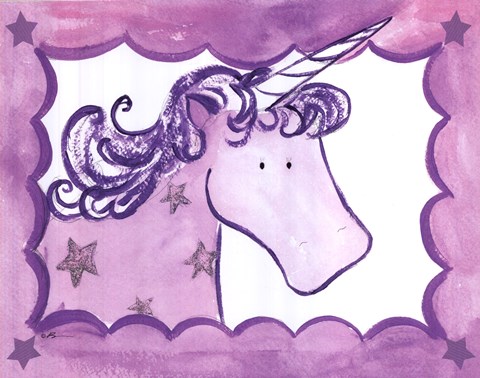 Framed Royal Unicorns - Vi Print