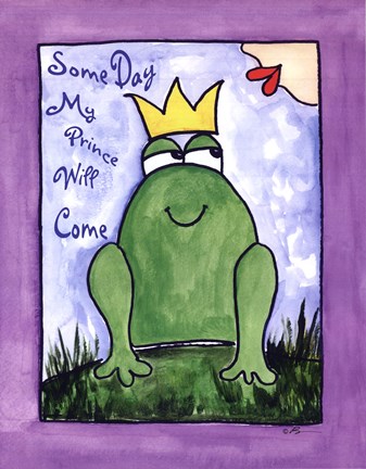 Framed Some Day My Princess Will Come Print