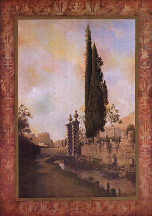 Framed Volterra Tapestry I Print