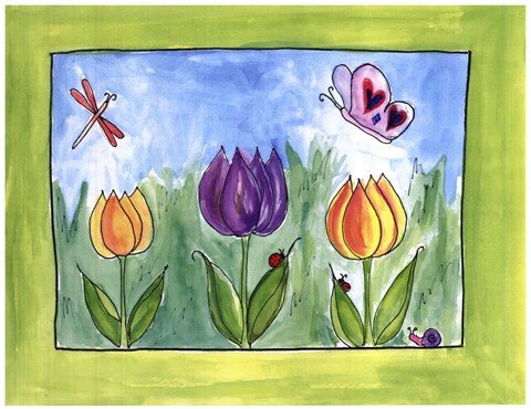 Framed Garden Party Print