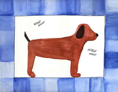 Framed Woof Woof Print