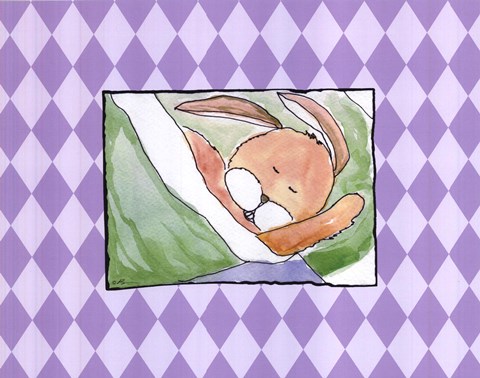 Framed Sleeping Baby IV - Rabbit Print