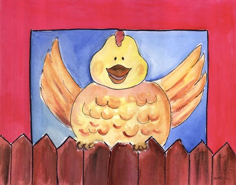 Framed Henny Penny Print