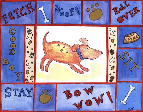 Framed Weenie Dogs Friend Print