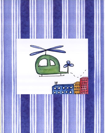 Framed Helicopter Print