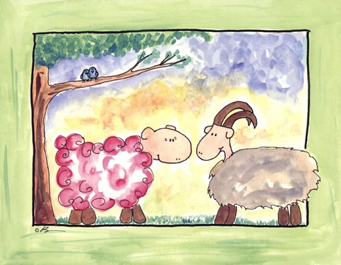 Framed Ewe Got Love Print