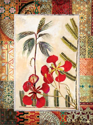 Framed Garden Tropicalismo I Print