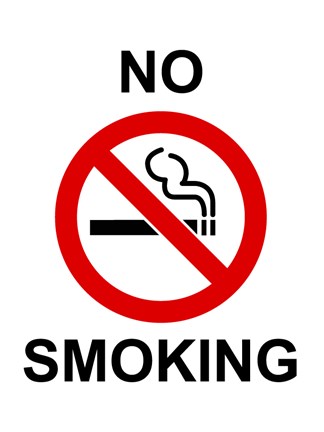 Framed No Smoking - sign Print