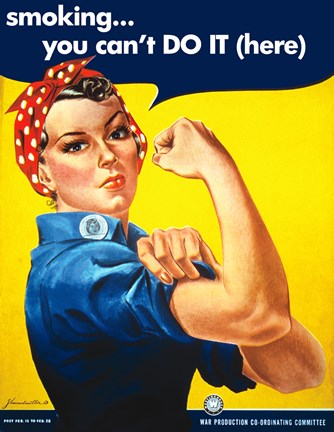 Framed Smoking - You Cant Do It Print