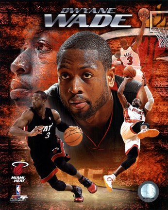 Framed Dwyane Wade 2010 Portrait Plus Print