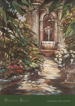 Framed Garden Path Print