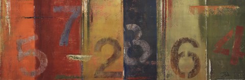 Framed Lucky Numbers I Print