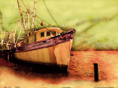 Framed Boat VI Print