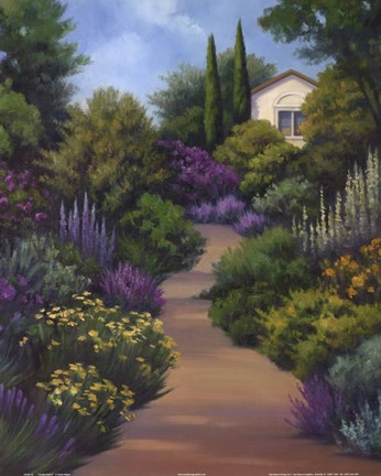 Framed Garden Path II Print
