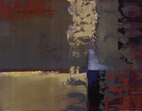 Framed Teal Perception II Print