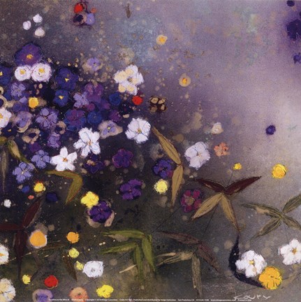 Framed Gardens in the Mist IX small Print