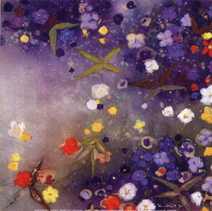 Framed Gardens in the Mist X small Print