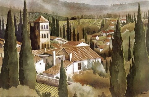 Framed La Vigna Print