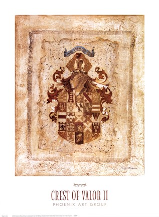 Framed Crest of Valor II Print