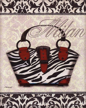 Framed Classy Purse I - mini Print
