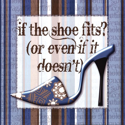 Framed Girly Shoe II Print