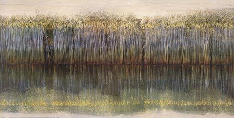 Framed Riverbank Reflections Print