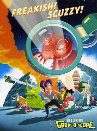 Framed Futurama: The Beast with a Billion Backs Cartoon Print