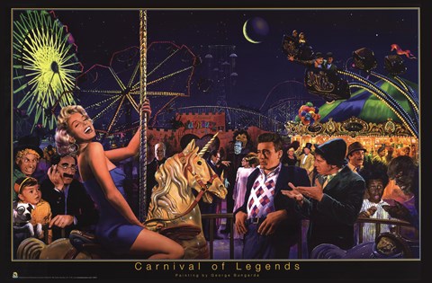 Framed Carnival of Legends Print