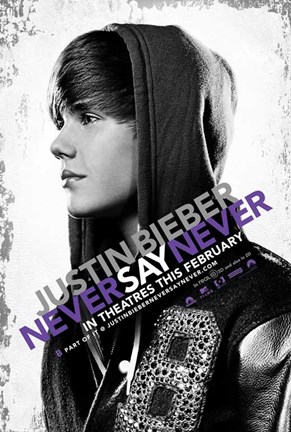 Framed Justin Bieber: Never Say Never Movie Print