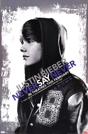 Framed Justin Bieber - Never Say Never Print