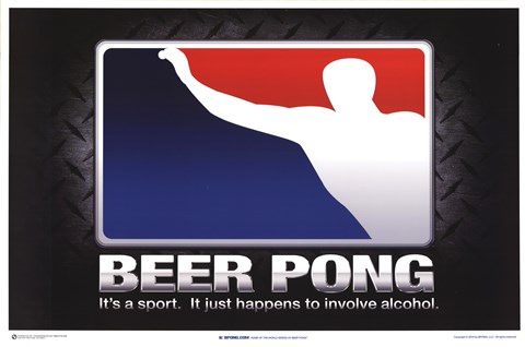 Framed Beer Pong - It&#39;s a Sport Print