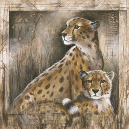 Framed Regal Companions II Print