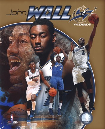 Framed John Wall 2011 Portrait Plus Print