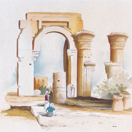 Framed Ravine del Tempiale Print