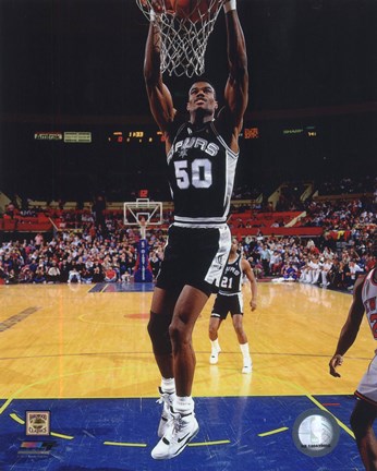 Framed David Robinson 1990 Action Print