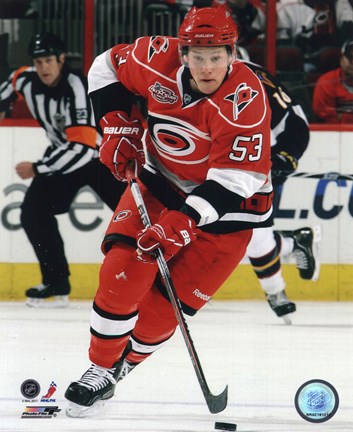 Framed Jeff Skinner 2010-11 Action Print