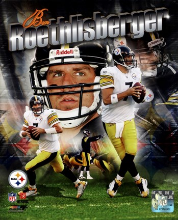Framed Ben Roethlisberger 2011 Portrait Plus Print