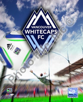 Framed Vancouver Whitecaps 2010 Team Logo Print