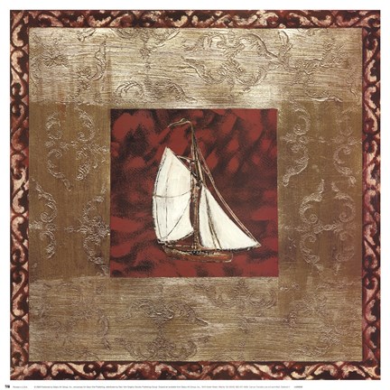 Framed Sailboat II Print