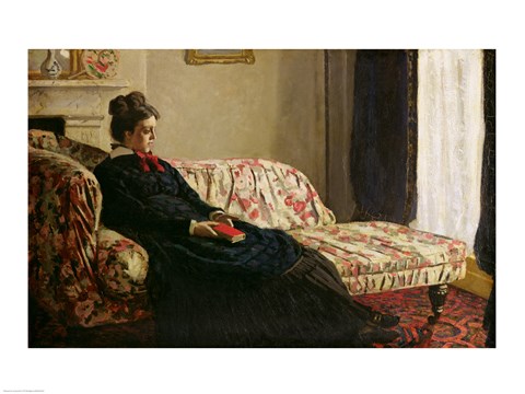 Framed Meditation, or Madame Monet on the Sofa, c.1871 Print