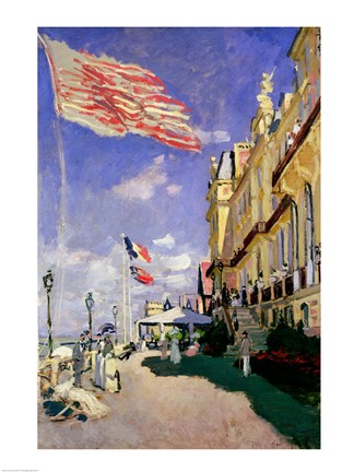 Framed Hotel des Roches Noires at Trouville, 1870 Print