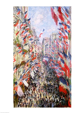 Framed Rue Montorgueil, Paris, Celebration of June 30, 1878 Print