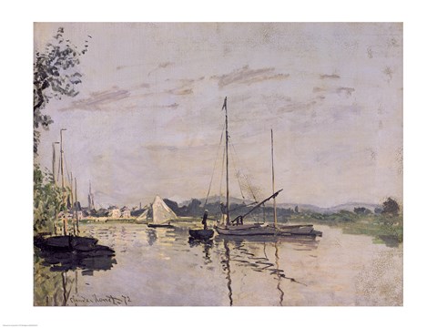 Framed Argenteuil, 1872 Print