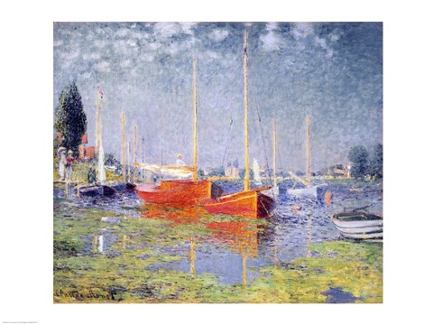 Framed Argenteuil, 1875 Print