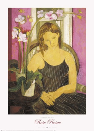 Framed Alfredo Roldan - Rose Rosae Size 30.75x22.5 Print