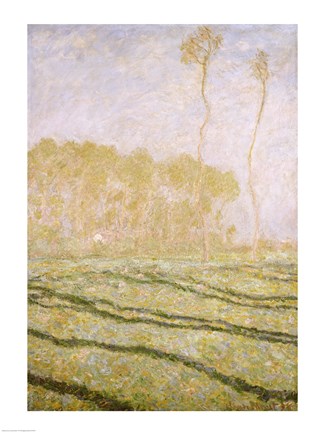 Framed Spring Countryside at Giverny, 1894 Print
