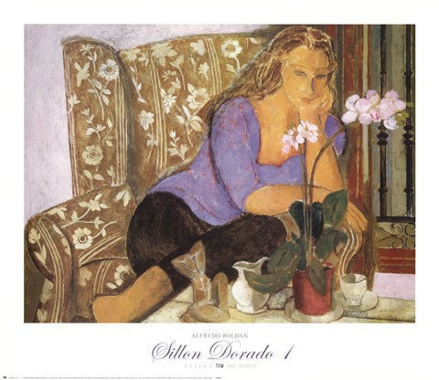 Framed Sillon Dorado I Print