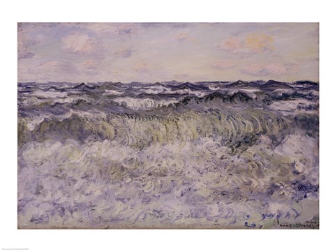 Framed Seascape, 1881 Print