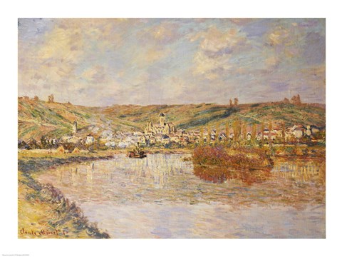 Framed End of the Afternoon, Vetheuil Print