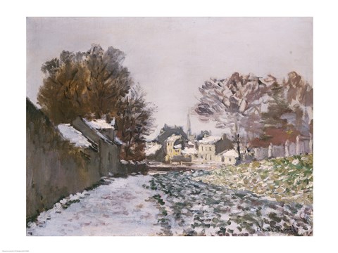 Framed Snow at Argenteuil, c.1874 Print